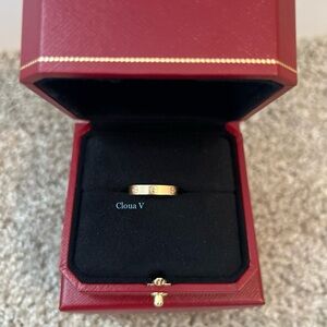 18K Cartier Love Wedding Band in Rose Gold